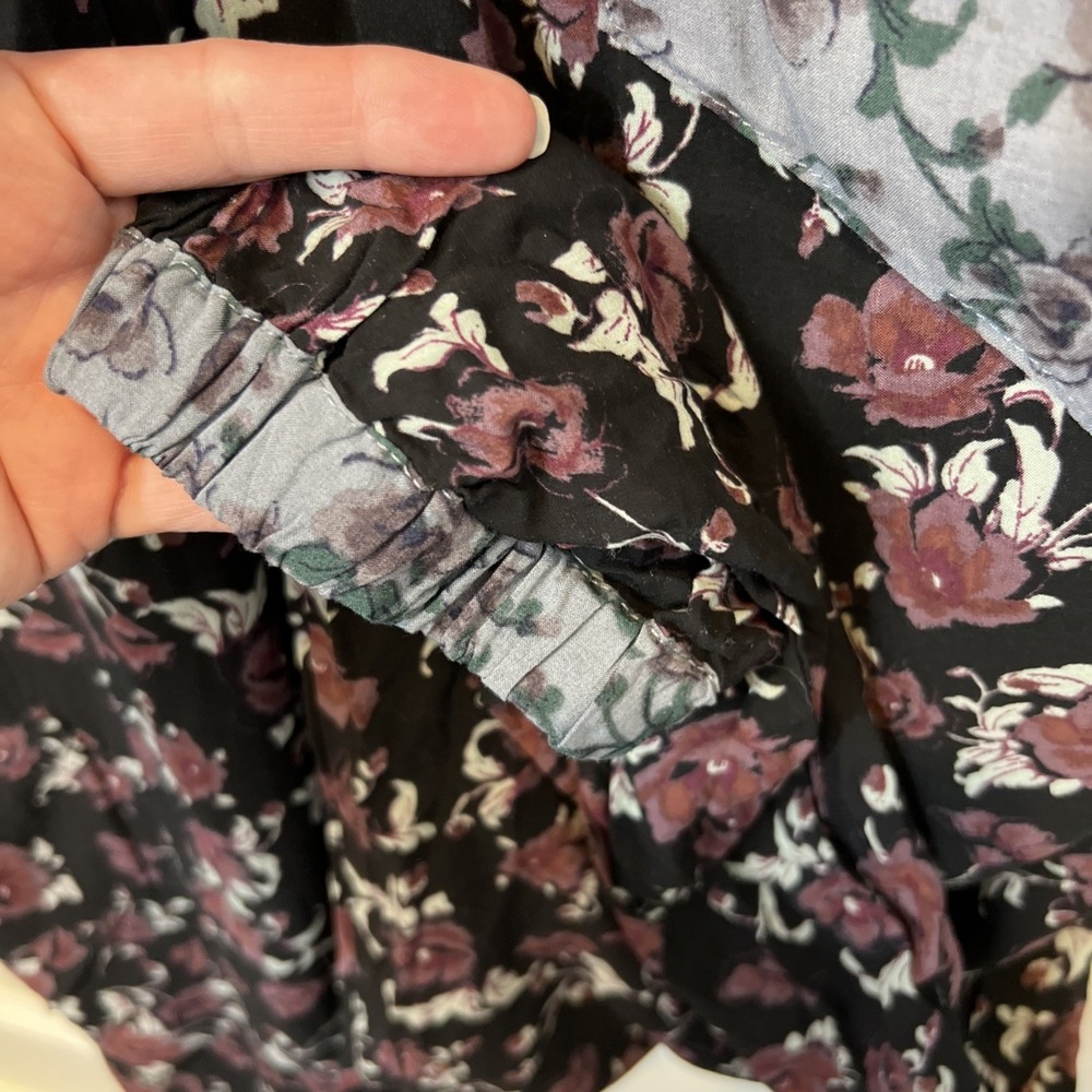 Free People Sheila Jumpsuit Floral Patchwork Bohemian Romper Lightweight Medium - Picture 12 of 15
